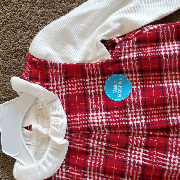 Baby Girls Carter's Collared Bodysuit & Red Plaid Dress Set Size 18 Months NWT - Picture 6 of 6